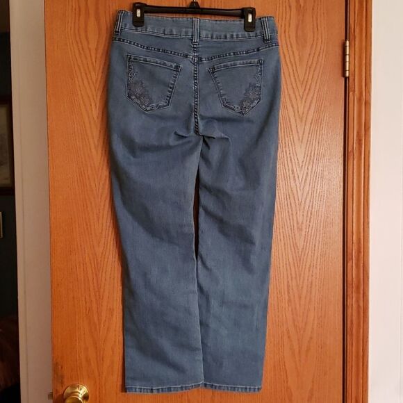 EUC Lee Riders Mid Rise Straight Leg Jeans Sz 8P - Picture 3 of 8